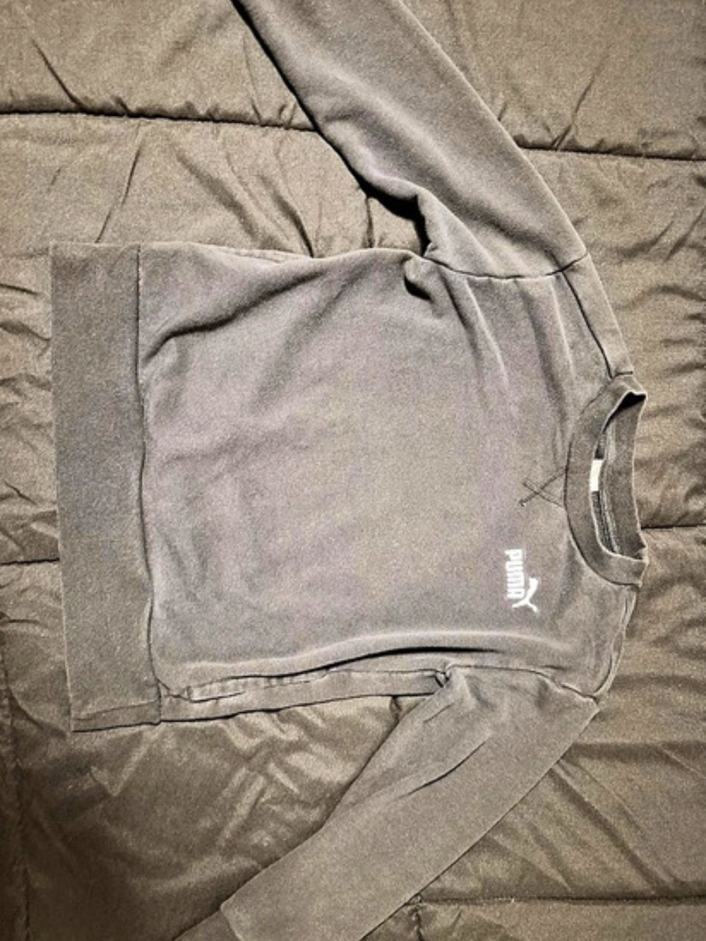 Kids Puma  Black Crewneck Sweatshirt Size 6